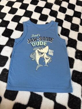Garanimals Blue "Dad's Jaw-some Dude" Shark Tank Top